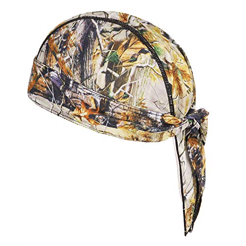 PURFUN Men Women Breathable Cycling Bandana Headscarf Adjustable Sweat Wicking Quick Dry Mesh Head Scarf Wrap Liner Skull Cap - color: Tj-mc-05