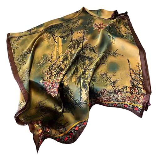 Acotavie Scarfs for Women Dressy Fashion Scarves Long Floral Pattern Scarf Lightweight Sunscreen Shawls - color: C018