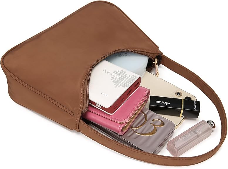 Loiral Small Purse for Women, Retro Classic Tote HandBag Shoulder Bags Clutch Purse - color: Caramel