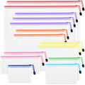 14pcs Mesh Zipper Pouch Bags, 8 Sizes Plastic Zippered Storage Bags for Organizing, Clear Pouches with Zipper, Waterproof Mesh Pouch for Office School Supplies, Home Organize, Travel Storage - style: 14pcs