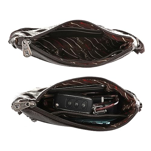 Montana West Western Purse for Women Crossbody Bag Wristlet Clutch Purse - color: A4 Coffee