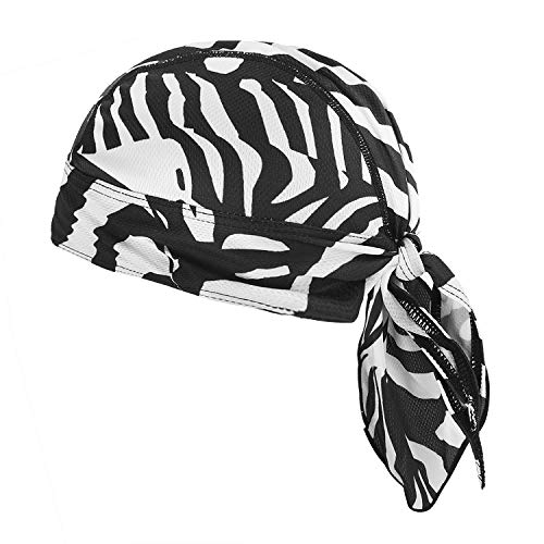 PURFUN Men Women Breathable Cycling Bandana Headscarf Adjustable Sweat Wicking Quick Dry Mesh Head Scarf Wrap Liner Skull Cap - color: Tj-mc-06