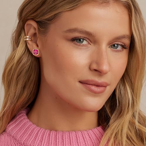 FETTERO Ear Cuff Earrings for Women Non Piercing 14K Gold Plated Ear Cuffs for Non Pierced Ears Clip on Cartilage Earring Ligthweight Fake Earrings | Single - style: 2 hoops