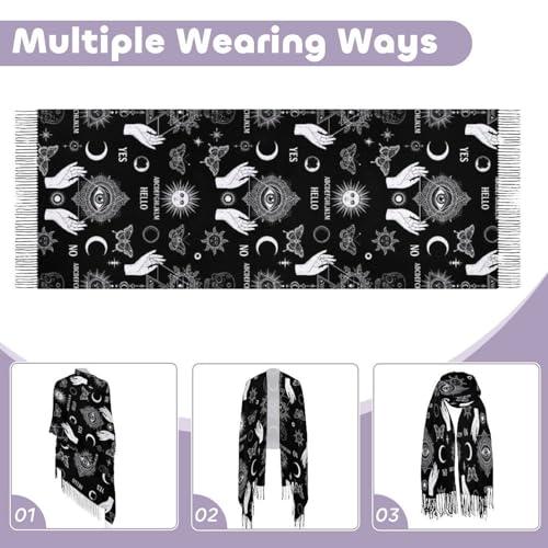 Scarfs for Women Fall Winter Scarves Shawls and Wraps for Evening Dresses - color: Design7