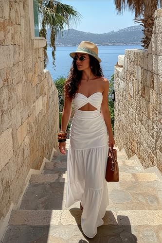 Funky Junque Straw Fedora Hats for Women - UPF 50+ Sun Hat, Short Brim Packable Beach Hat with Woven Pattern - color: 1 - Blue