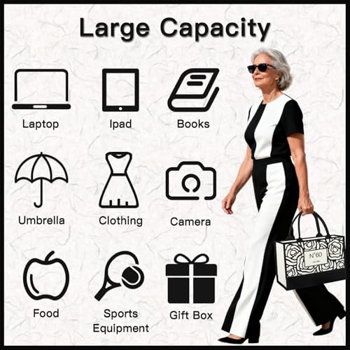 50th/60th/70th/40th/30th/80th Birthday Gifts for Women Her, Birthday Gifts Tote Bag for Mom Wife Aunt Friends - style: 60th