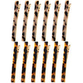 Cobahom 12Pcs Leopard Print Hair Clips Resin Barrettes Tortoise Shell Hair Clip Duckbill Clips for Women Hair Accessories (6 Deep Pattern + 6 Light Pattern) - color: 12 Pcs Leopard Print