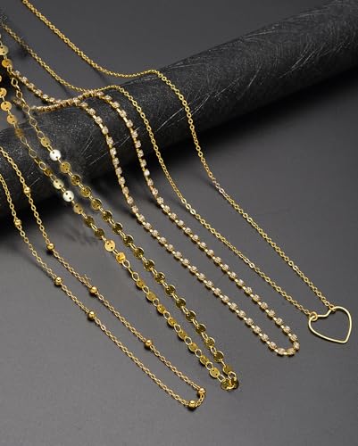 Tornito 8Pcs Waist Belly Chain CZ Heart Pearl Snake Bead Sequin Paperclip Belly Chain Summer Beach Sexy Body Chains Jewelry Accessories for Women Adjustable - style: C:8Pcs(Butterfly)