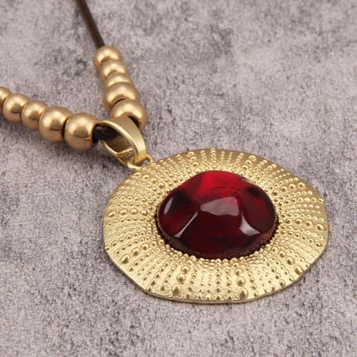 Chunky Necklace for Women Boho Pendant Necklace Statement Western Choker Necklaces for Women Vintage Bohemian Jewelry - style: Bohemian Necklace Pendant