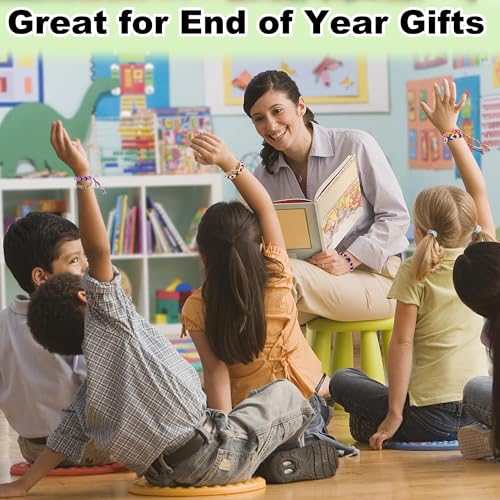 LanMa Woven Friendship Bracelets for Kids Girls Wowen, 12 Pack Handmade Adjustable Friendship Bracelet with Knot, Multicolor Braided Bracelets for End of Year Gifts/Birthday Gift/Party Favor