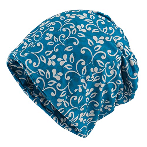 KAKU NANU Women Turban Chemo Beanies Pre Tied Caps Baggy Slouchy Headwear Sleep Scarf - color: Floral