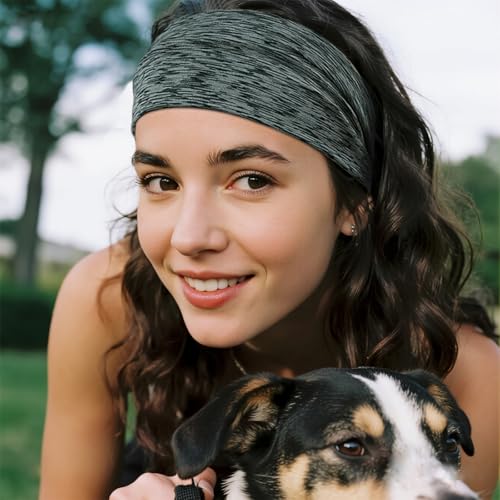Sefiinh Headbands For Women Headband Elastic Soft Head Bands For Women's Hair Accessories Womens Fashion Yoga Fabric Hair Band Space Dye 6 Pcs - color: Space Dye