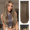 Hair Extensions Straight Clip in Hair Extensions Clip ins - Soft and Thick (20 Inches, 4Pcs, 22H10#) - color: 22H10#