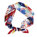 Women's Small 21 inch 100% Silk Scarf Bandana for Head Neck Hair | 100% Mulberry Silk Lightweight Designs Gift-Ready Packaging For Hair Fashion 21"x21" Printed - color: 304multicolor