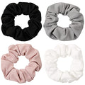 Scrunchies Hair Ties Scrunchy for Women Girls Cute Hairties for Thick Curl Hair No Crease Hair Accessories Soft Ropes Ponytail Holder No Hurt Your Hair 4FBHHCQ-001 - color: 4FBHHCQ-001