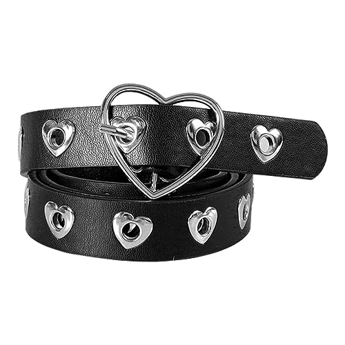 MILAKOO Punk Leather Waist Belt for Women Vintage Accessories for Hippie Skateboarding Enthusiasts - color: C