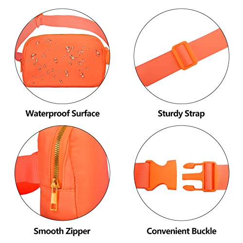 VOROLO Fanny Pack For Women And Men Crossbody Bag Belt Bag with Adjustable Strap Graduation Gifts Orange - color: Orange, style: 1 Pack Fanny Pack