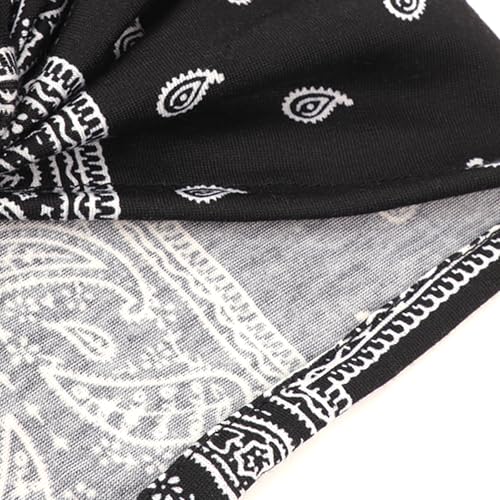 DRESHOW 5 Pack Knotted Headwraps for Women African Turban Pre-Knotted Beanie Headwraps Hair Covers - color: 5 Pack Knotted: Floral Prints
