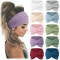 Jesries 10 PCS Women Headbands African Wide Hair Wrap Extra Turban Head Bands for Lady Large Sport Workout Stretch Non-slip Big Hair Bands - color: purple