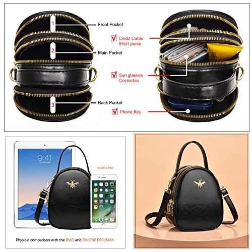 Small Crossbody Bags Shoulder Bag for Women Stylish Ladies Messenger Bags Purse and Handbags Wallet - color: 11-1-black