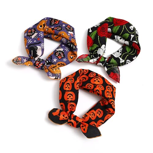 STARWHISPER Multicolored 22''x22'' Cotton Bandana for Women and Men Multi-purpose Headband Hair Scarf Protective Coverage - color: T1