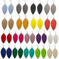 Leather Earrings for Women Dangle Large Soft Leather Handmade Fringe Feather Lightweight Tear Drop Earrings for Women Girls Jewelry Gift