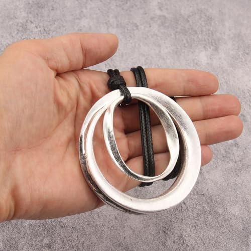 Chunky Necklace for Women Boho Pendant Necklace Statement Western Choker Necklaces for Women Vintage Bohemian Jewelry - style: Bohemian Long Necklaces