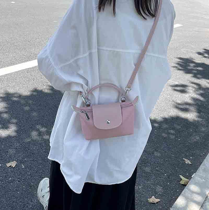 Fashionable and versatile handbag for women, mini shoulder bag, crossbody bag, coin purse, mobile phone bag - color: Pink
