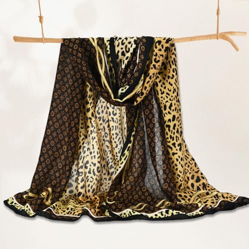 WZX Boho Scarf for Women, 70"x35" Large Lightweight Shawl Wrap for Travel, Sun Protection, Office & All-Season Wear - color: 008