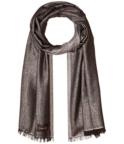 Calvin Klein womens Lightweight Wrap Scarf - color: Steel Grey