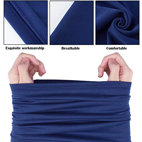 Geyoga 6 Pieces Summer UV Protection Cooling Neck Gaiter Face Clothing Neck Gaiter Mask Scarf Sunscreen Breathable Bandana - color: Mixed Colors