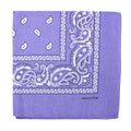 Motique Accessories 22 Inch Cotton Paisley Bandana - color: Lavender