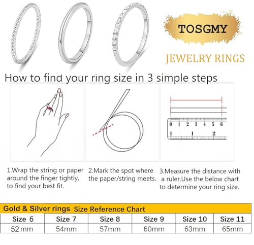 Gold Silver Rings for Women Non Tarnish Stackable Thin Gold Ring 18K Gold Plated Dainty Ring Set Trendy Thumb Pinky Knuckle Ring Wedding Bands Promise Engagement Gold Jewelry Rings Size 6 7 8 9 10 11 - color: silver rings