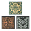 22"x22" Multi-Purpose 100% Cotton Bandana Face Mask(3-Pack) - color: Modern Assorted