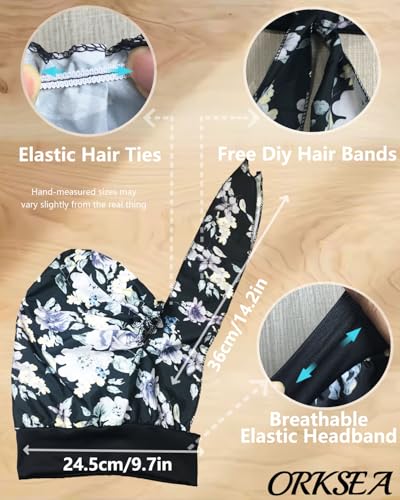 Chemo Headwear for Women Head Scarf Headwraps Silky Soft Turbans for Women Cancer Hats Chemo Beanie Coverings Scarves - color: C Big Black Pattern 2