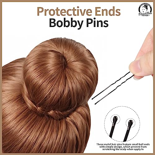 Teenitor Hair Bun Maker, 7pcs Bun Donuts for hair Buns(1 Extra-Large, 2 Large, 2 Medium, 2 Small), Light Brown - color: D-Light Brown