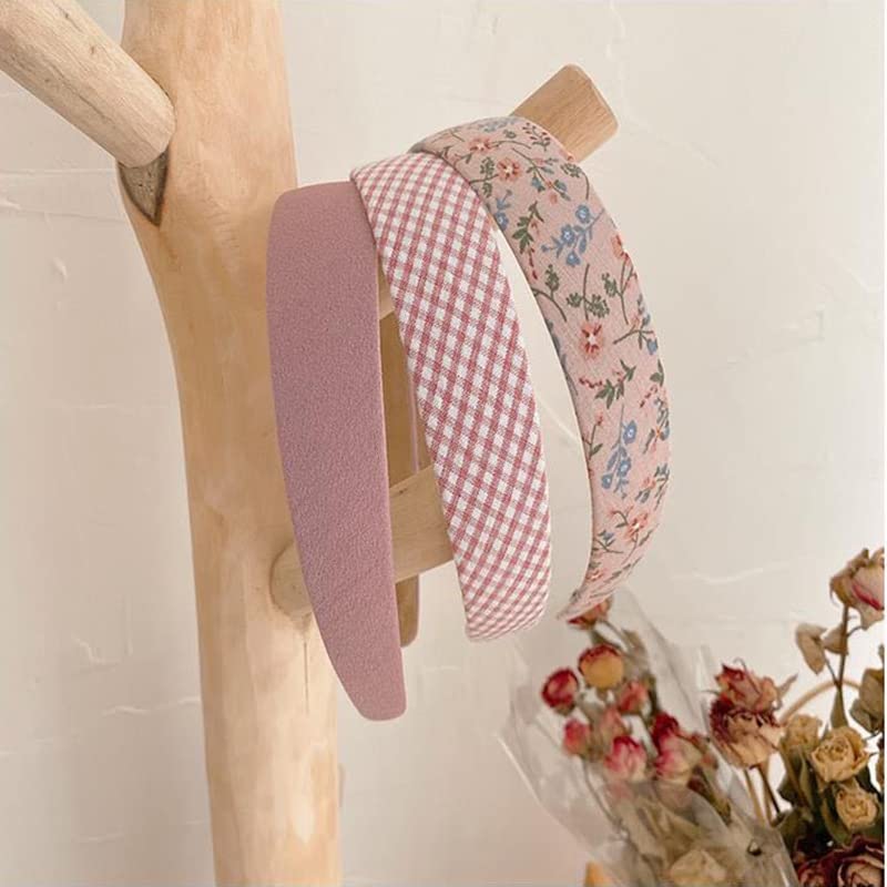 Ooosonlu Fashion Headbands Set - Girls & Women Pearl Hairbands, Non-slip, Different Patterns - color: Pink
