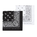 Levi’s All-Gender Multi-Purpose Bandana Gift Set – Headband, Wrap, Face & Neck Coverage - color: Black/White, size: Pack 2