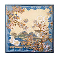 K-Elewon Large Square Scarf 43" Silk Scarf Fashion Scarves Silk Feeling Hair Wrapping Scarfs Night Sleeping Headscarf - color: Vb21