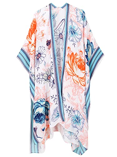 Breezy Lane Kimonos for Women Swimsuit Coverups Beach Cover Up Swimwear Cardigan Summer - color: Bright Fresh