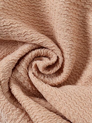 YYAOJHAO Pre Tied Bandanas Headscarf for Women - Solid Wave Chemotherapy Caps Headwrap Chemo Turban Headwear Hats - color: Khaki