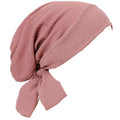 YYAOJHAO Pre Tied Bandanas Headscarf for Women - Solid Wave Chemotherapy Caps Headwrap Chemo Turban Headwear Hats - color: Pink Power