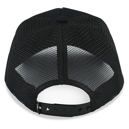 VINTAGE HAVANA Trucker Hats Women | Mesh Adjustable Snapback Hat | Men & Women Cute Trendy Fashion Baseball Cap - color: Black