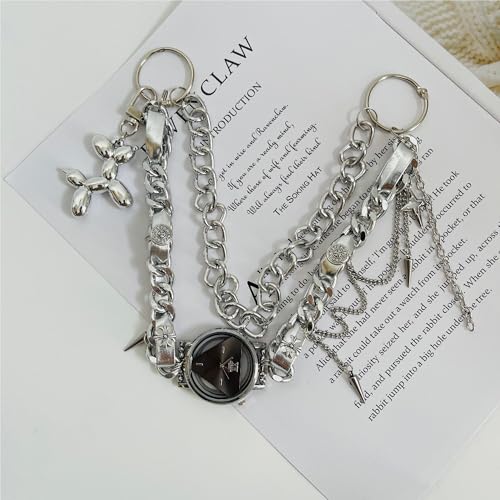 QTMY Cute Puppy Whatch Multilayer Chain Bag Charms for Handbag Purse Backpack Accessories for Bogg Bag,636