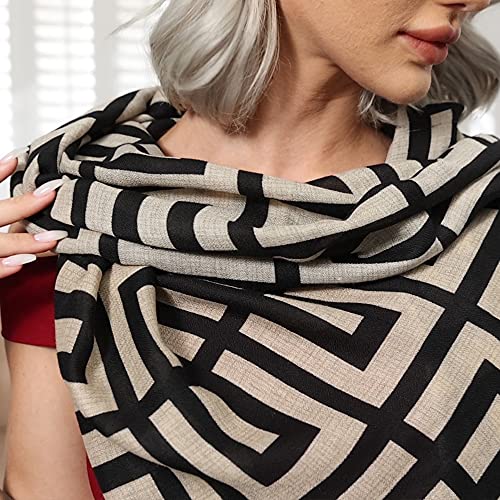 FINIZO Women's Fashion Scarves, Pashmina Wrap for All Season, Everyday Wear for Ladies, Solid Color Bridesmaid Gifts - color: 01