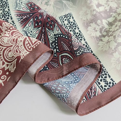 41" Large Square Scarf Hairscarf Fashion Scarves Hair Wrapping Scarfs Night Sleeping Headscarf for Women B06 - color: B0620