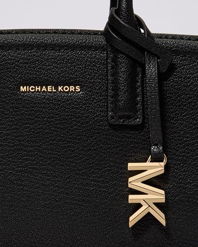 MICHAEL Michael Kors Laila Extra Small Crossbody - color: Silver-tone Hardware/Embossed Goat Leather/Black