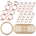 Teenitor 20Pcs Spiral Hair Pins, Spiral Bobby Pins, Spin Pins for Hair Twist, Bobby Pins for Buns Hair Bun Maker with 10 Hair Ties, Rose Gold - color: Rose Gold