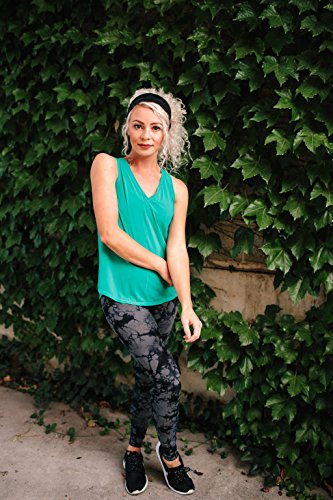 Maven Thread Wide Workout Headbands for Women – Non-Slip Sweatbands for Gym, Running & Yoga - color: Black