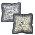 K-Elewon 27.5” Women Medium Square Scarf Head Scarf- 2PCS Neck Scarf Hair Scarf Head Sleeping Wraps Scarfs for Women H07 - color: Se14(2pcs)